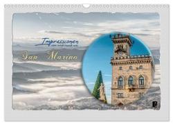 Impressionen - von und rund um San Marino (Wandkalender 2024 DIN A3 quer), CALVENDO Monatskalender