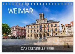 Weimar - das kulturelle Erbe (Tischkalender 2024 DIN A5 quer), CALVENDO Monatskalender