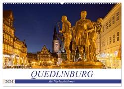QUEDLINBURG FÜR NACHTSCHWÄRMER (Wandkalender 2024 DIN A2 quer), CALVENDO Monatskalender