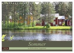 Sommer in Schwedens Lappland (Wandkalender 2024 DIN A4 quer), CALVENDO Monatskalender