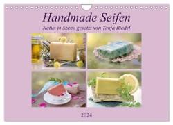 Handmade Seifen - Natur in Szene gesetzt (Wandkalender 2024 DIN A4 quer), CALVENDO Monatskalender