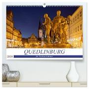 QUEDLINBURG FÜR NACHTSCHWÄRMER (hochwertiger Premium Wandkalender 2024 DIN A2 quer), Kunstdruck in Hochglanz