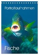 Portraitaufnahmen - Fische (Tischkalender 2024 DIN A5 hoch), CALVENDO Monatskalender
