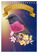 Wunderbare märchenhafte Welt der Vögel (Tischkalender 2024 DIN A5 hoch), CALVENDO Monatskalender
