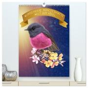 Wunderbare märchenhafte Welt der Vögel (hochwertiger Premium Wandkalender 2024 DIN A2 hoch), Kunstdruck in Hochglanz