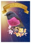 Wunderbare märchenhafte Welt der Vögel (Wandkalender 2024 DIN A2 hoch), CALVENDO Monatskalender
