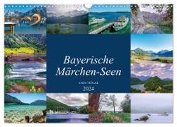 Bayerische Märchen-Seen (Wandkalender 2024 DIN A3 quer), CALVENDO Monatskalender