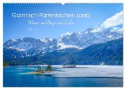 Garmisch Partenkirchen Land - Wasser und Berge sind Leben (Wandkalender 2024 DIN A2 quer), CALVENDO Monatskalender