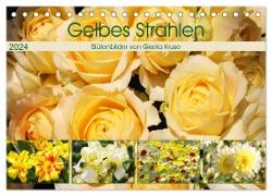 Gelbes Strahlen Blütenbilder (Tischkalender 2024 DIN A5 quer), CALVENDO Monatskalender