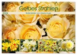 Gelbes Strahlen Blütenbilder (Wandkalender 2024 DIN A3 quer), CALVENDO Monatskalender