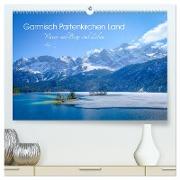 Garmisch Partenkirchen Land - Wasser und Berge sind Leben (hochwertiger Premium Wandkalender 2024 DIN A2 quer), Kunstdruck in Hochglanz