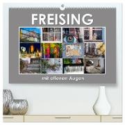 Freising mit offenen Augen (hochwertiger Premium Wandkalender 2024 DIN A2 quer), Kunstdruck in Hochglanz