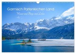 Garmisch Partenkirchen Land - Wasser und Berge sind Leben (Wandkalender 2024 DIN A3 quer), CALVENDO Monatskalender