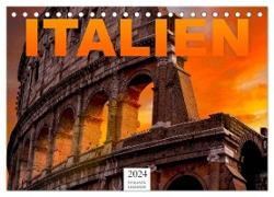 Italien - Südeuropa (Tischkalender 2024 DIN A5 quer), CALVENDO Monatskalender
