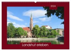 Landshut erleben (Wandkalender 2024 DIN A2 quer), CALVENDO Monatskalender