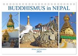 BUDDHISMUS in NEPAL, Klöster und Kultstätten (Tischkalender 2024 DIN A5 quer), CALVENDO Monatskalender