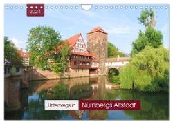 Unterwegs in Nürnbergs Altstadt (Wandkalender 2024 DIN A4 quer), CALVENDO Monatskalender