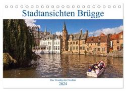 Stadtansichten Brügge - das Venedig des Nordens (Tischkalender 2024 DIN A5 quer), CALVENDO Monatskalender