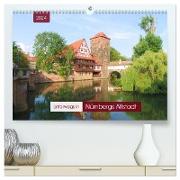 Unterwegs in Nürnbergs Altstadt (hochwertiger Premium Wandkalender 2024 DIN A2 quer), Kunstdruck in Hochglanz