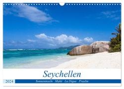 Seychellen. Sonneninseln - Mahé, La Digue, Praslin (Wandkalender 2024 DIN A3 quer), CALVENDO Monatskalender