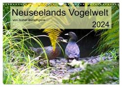 Neuseelands Vogelwelt (Wandkalender 2024 DIN A3 quer), CALVENDO Monatskalender