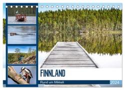 Finnland, Rund um Mikkeli (Tischkalender 2024 DIN A5 quer), CALVENDO Monatskalender