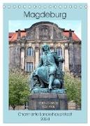 Magdeburg - Charmante Landeshauptstadt (Tischkalender 2024 DIN A5 hoch), CALVENDO Monatskalender