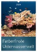 Farbenfrohe Unterwasserwelt (Wandkalender 2024 DIN A3 hoch), CALVENDO Monatskalender