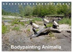 Bodypainting Animalia (Tischkalender 2024 DIN A5 quer), CALVENDO Monatskalender