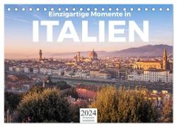 Einzigartige Momente in Italien. (Tischkalender 2024 DIN A5 quer), CALVENDO Monatskalender
