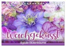 Wachgeküsst - digitale Blütenträume (Tischkalender 2024 DIN A5 quer), CALVENDO Monatskalender