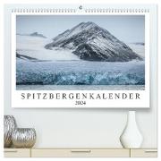 Spitzbergenkalender (hochwertiger Premium Wandkalender 2024 DIN A2 quer), Kunstdruck in Hochglanz