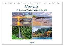 Hawaii - Vulkan- und Inselparadies im Pazifik (Tischkalender 2024 DIN A5 quer), CALVENDO Monatskalender