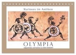 Kurioses im Antiken Olympia (Tischkalender 2024 DIN A5 quer), CALVENDO Monatskalender