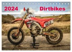 Dirtbikes 2024 (Tischkalender 2024 DIN A5 quer), CALVENDO Monatskalender