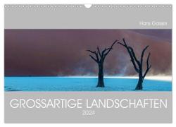 GROSSARTIGE LANDSCHAFTEN 2024 (Wandkalender 2024 DIN A3 quer), CALVENDO Monatskalender