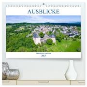 Ausblicke - Mittelhessen von Oben (hochwertiger Premium Wandkalender 2024 DIN A2 quer), Kunstdruck in Hochglanz