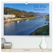 Die Elbe Impressionen (hochwertiger Premium Wandkalender 2024 DIN A2 quer), Kunstdruck in Hochglanz