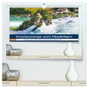 Impressionen vom Hochrhein (hochwertiger Premium Wandkalender 2024 DIN A2 quer), Kunstdruck in Hochglanz