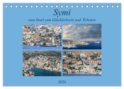 Symi, eine kleine Insel zum Glücklichsein und zum Erholen (Tischkalender 2024 DIN A5 quer), CALVENDO Monatskalender