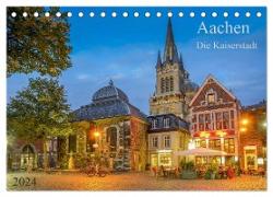 Aachen Die Kaiserstadt (Tischkalender 2024 DIN A5 quer), CALVENDO Monatskalender