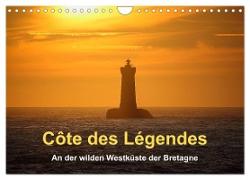 Côte des Légendes An der wilden Westküste der Bretagne (Wandkalender 2024 DIN A4 quer), CALVENDO Monatskalender