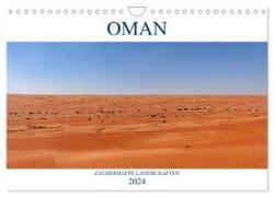 Oman - Zauberhafte Landschaften (Wandkalender 2024 DIN A4 quer), CALVENDO Monatskalender