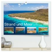 Strand und Meer auf Curaçao (hochwertiger Premium Wandkalender 2024 DIN A2 quer), Kunstdruck in Hochglanz
