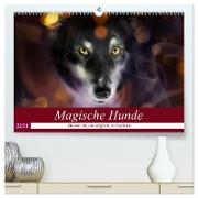 Magische Hunde - Hunde die uns täglich verzaubern (hochwertiger Premium Wandkalender 2024 DIN A2 quer), Kunstdruck in Hochglanz