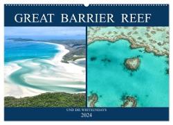 Great Barrier Reef und die Whitsundays (Wandkalender 2024 DIN A2 quer), CALVENDO Monatskalender