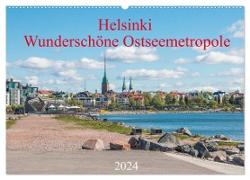 Helsinki - Wunderschöne Ostseemetropole (Wandkalender 2024 DIN A2 quer), CALVENDO Monatskalender