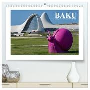 Baku - Erdöl, Sozialismus und Welterbe (hochwertiger Premium Wandkalender 2024 DIN A2 quer), Kunstdruck in Hochglanz
