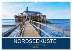 Nordseeküste Am Strand von Sankt Peter-Ording (Wandkalender 2024 DIN A2 quer), CALVENDO Monatskalender