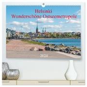 Helsinki - Wunderschöne Ostseemetropole (hochwertiger Premium Wandkalender 2024 DIN A2 quer), Kunstdruck in Hochglanz